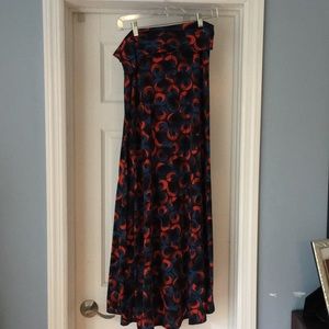 LuLaRoe multi colored maxi skirt